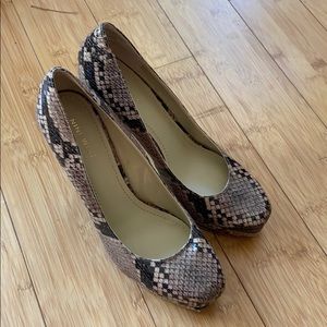 Nine West snake skin heels. Size 8.5